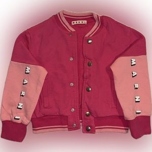 Marni Kids Girls Bomber Sweatshirt Jacket